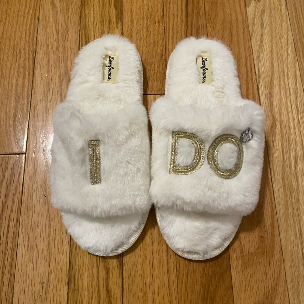 “I Do” Bridal Slippers